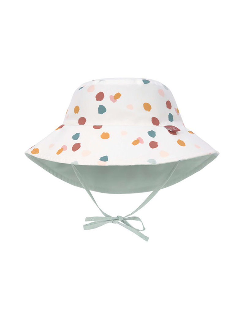 Lässig Sun Protection Bucket Hat Spotted White