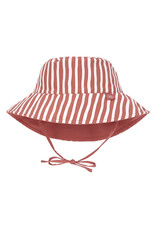 Lässig Sun Protection Bucket Hat Stripes Red