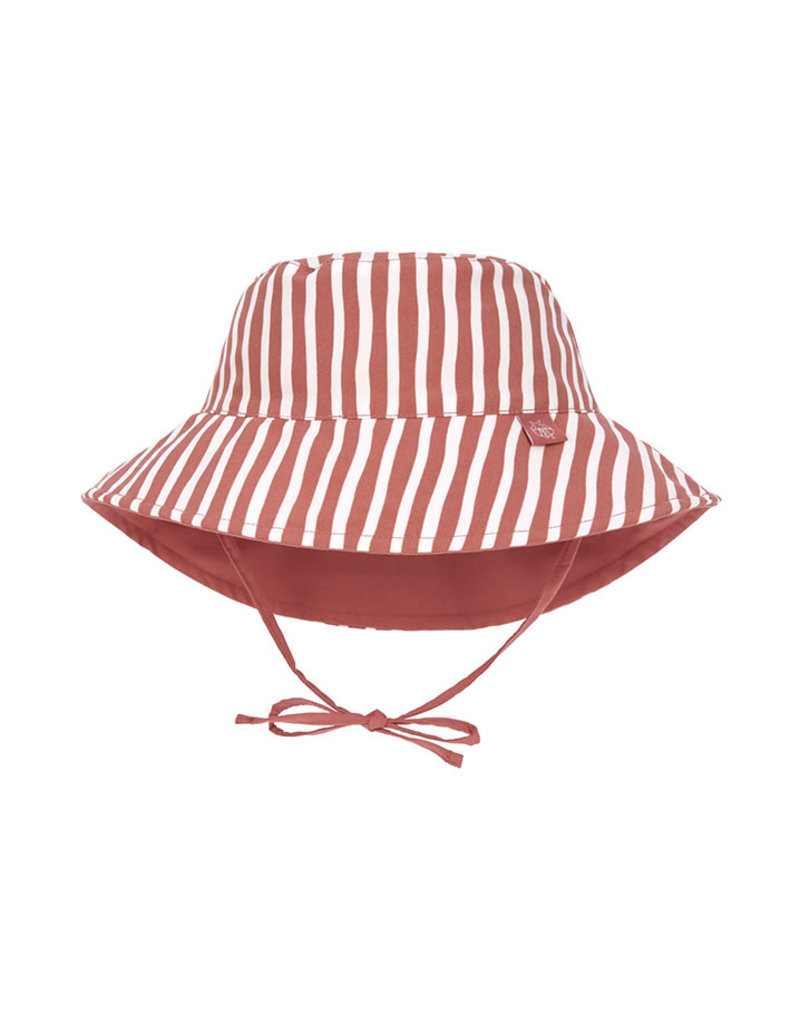 Lässig Sun Protection Bucket Hat Stripes Red