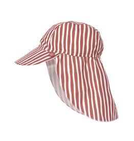 Lässig Sun Protection Flap Hat Stripes Red