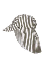 Lässig Sun Protection Flap Hat Stripes Olive