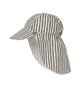 Lässig Sun Protection Flap Hat Stripes Olive