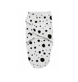 Meyco SwaddleMeyco Dots - Zwart - 0-3 maand