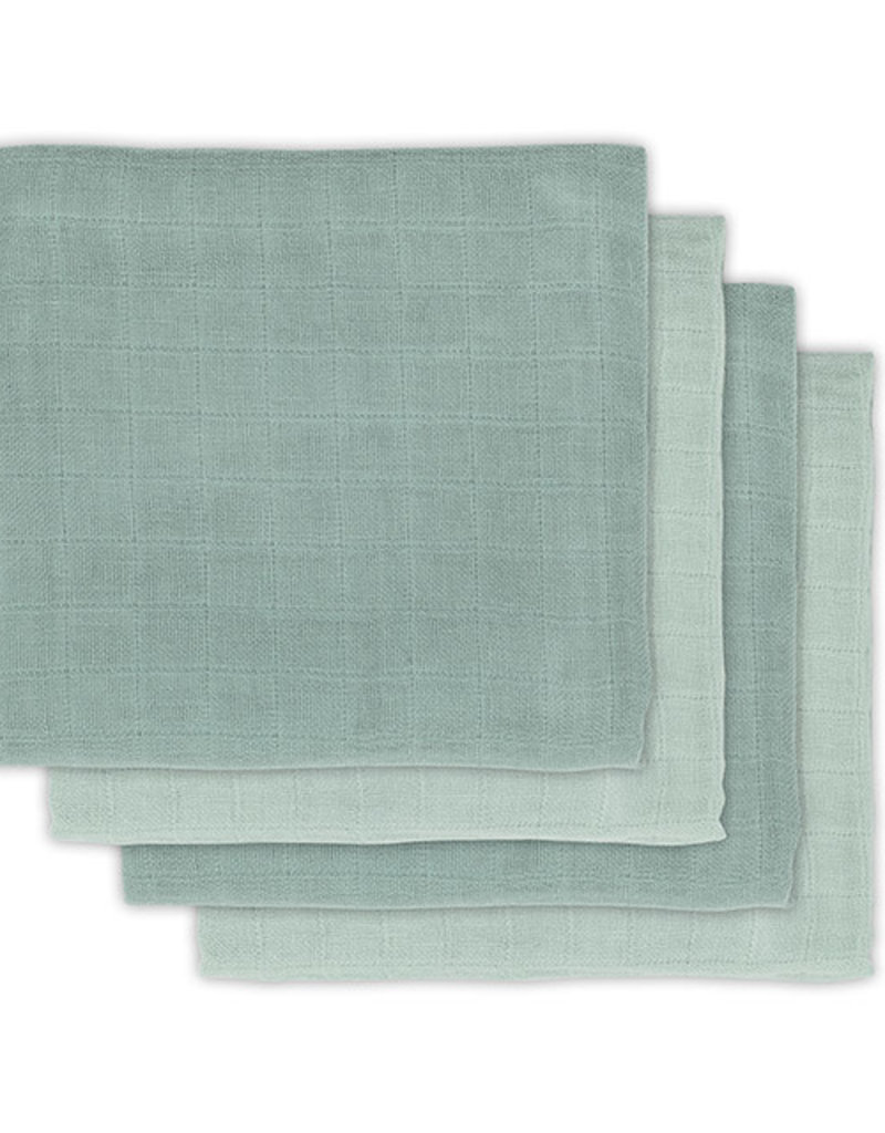 Jollein Hydrofiel Multidoek Bamboe 70x70cm - Ash Green - 4 Stuks