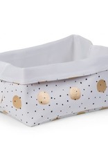 Childhome Opbergmand 40x30x20 Cm - Canvas Gold Dots