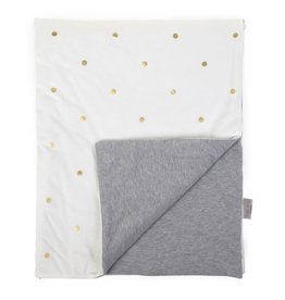 Childhome Babydeken - 80x100 Cm - Jersey - Gold Dots