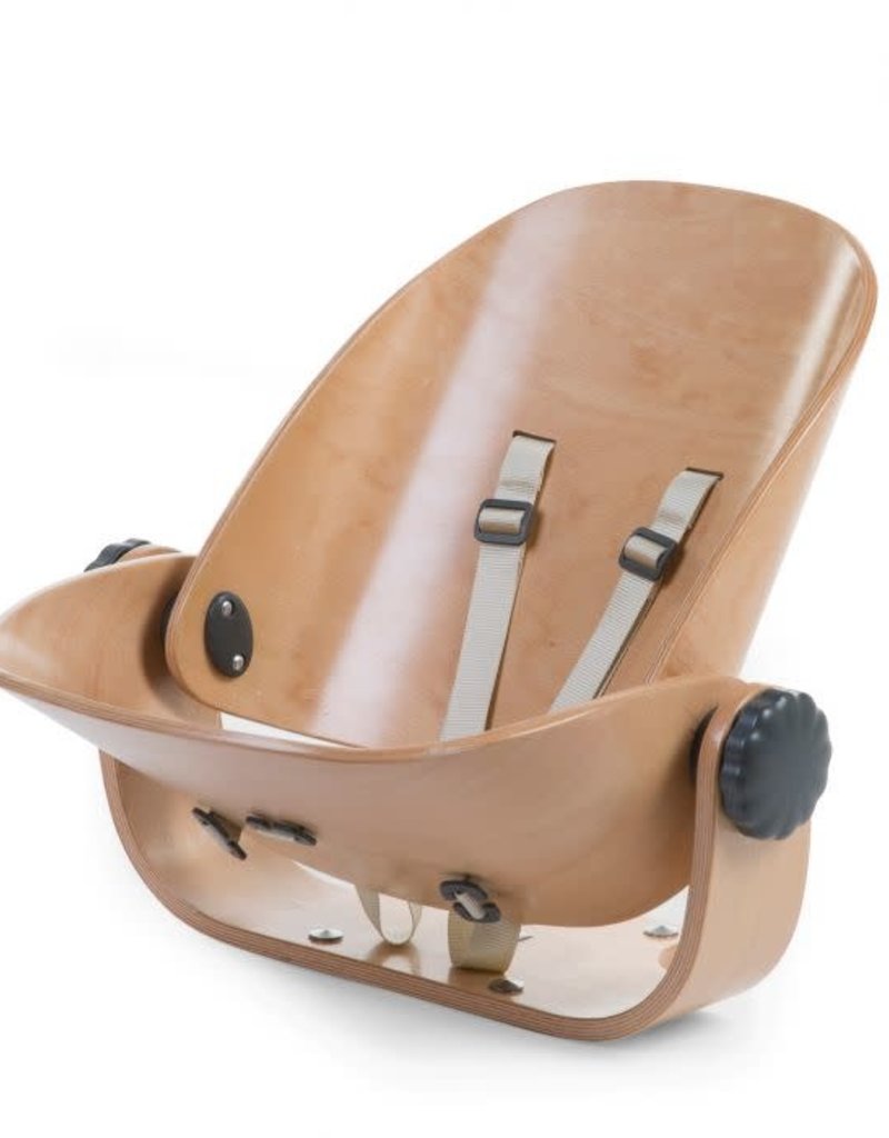 Childhome EVOLU NEWBORN SEAT POUR EVOLU 2 + ONE.80° - BOIS - ANTHRACITE NATUREL