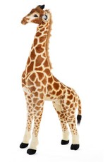 Childhome Staande Giraf Knuffel 50x40x135 Cm - Bruin Geel