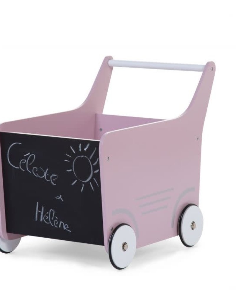 Childhome Loopwagen - Hout - Roze