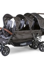 Childhome Sixseater Wandelwagen Met Autobrake + Regenhoes + Zonnekappen - Antraciet