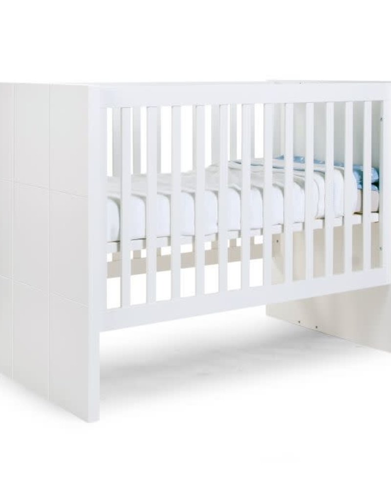 Childhome Quadro White - Babybed - 60x120 Cm + Zijlatten & Bodem 90x200 Cm