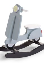 Childhome Schommel Scooter - MDF - Mint Blauw Zwart