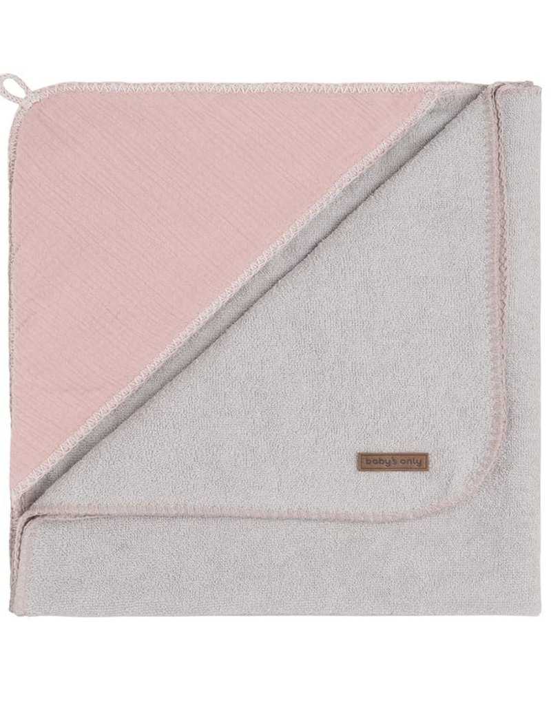 Baby's Only Badcape 75x85 Breeze oud roze