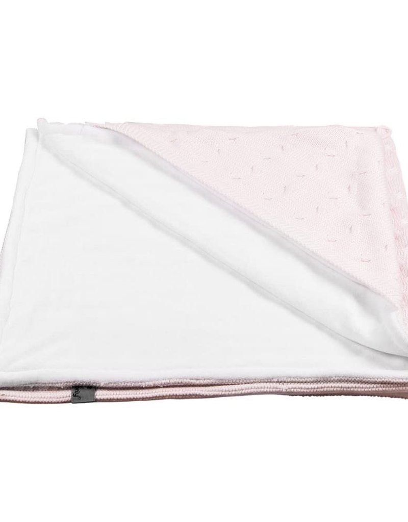 Baby's Only Omslagdoek chenille Cable classic roze