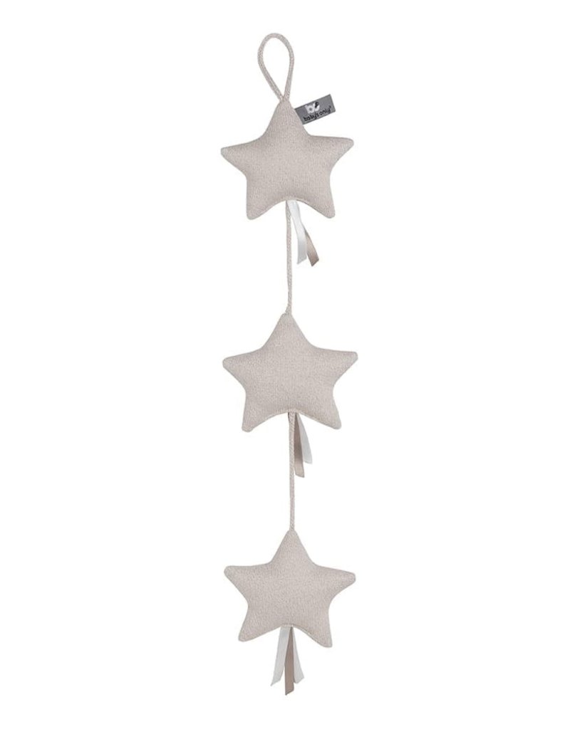 Baby's Only Decoratieslinger 3 sterren Sparkle goud-ivoor mêlee