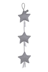 Baby's Only Decoratieslinger 3 sterren Sparkle zilver-grijs mêlee