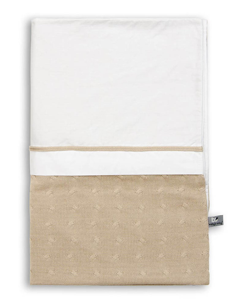 Baby's Only Dekbedovertrek 100x135 cm Cable beige