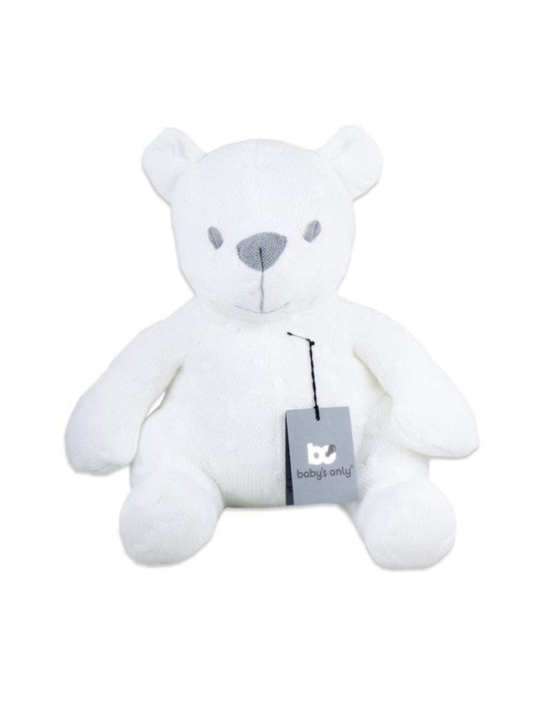 Baby's Only Knuffelbeer Cable wit - 35 cm