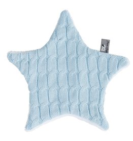 Baby's Only Knuffeldoekje Ster Cable baby blauw