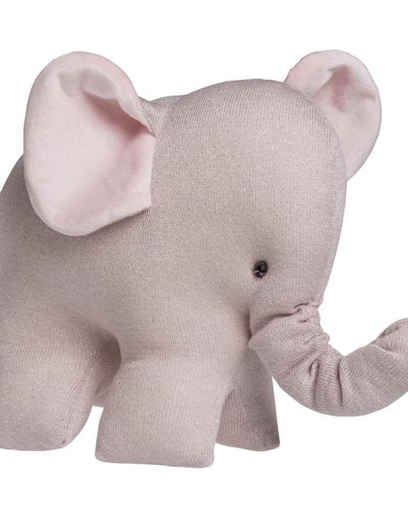 Baby's Only Knuffelolifant Sparkle zilver-roze mêlee