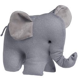 Baby's Only Knuffelolifant Sparkle zilvergrijs mêlee