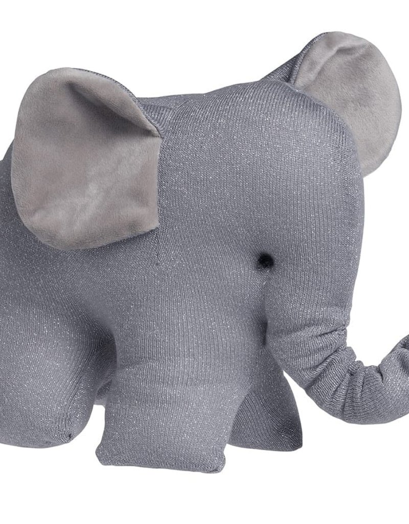 Baby's Only Knuffelolifant Sparkle zilvergrijs mêlee