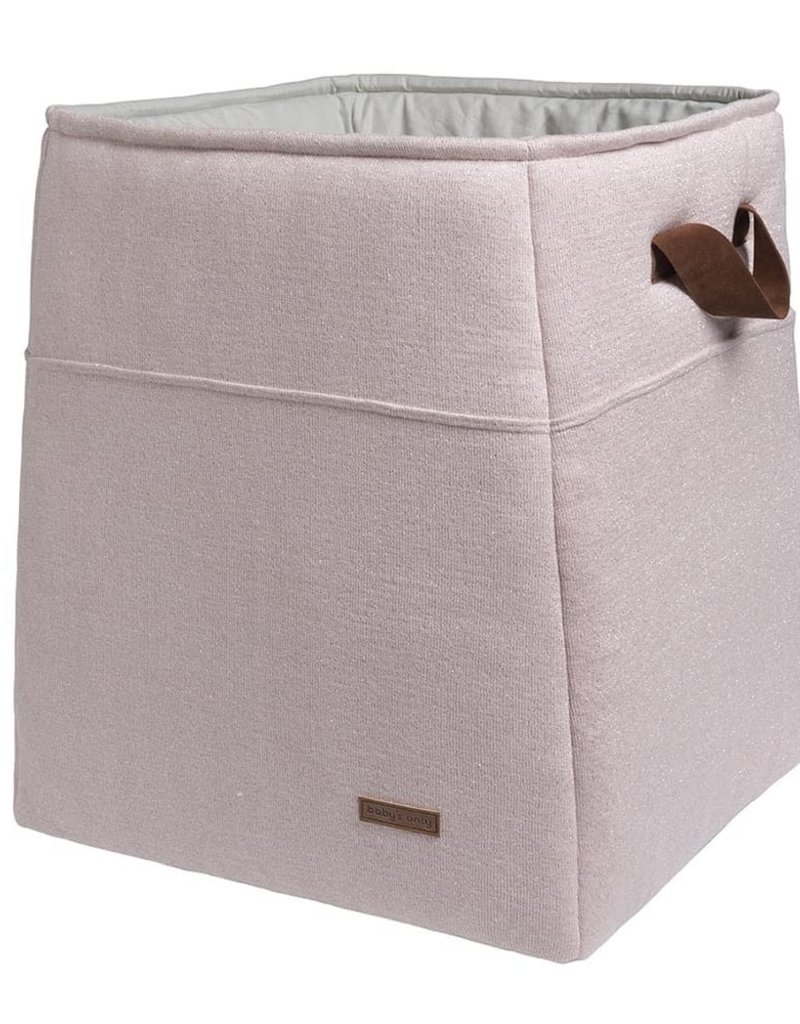 Baby's Only Opbergmand Sparkle zilver-roze mêlee