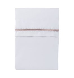 Baby's Only Wieglaken wit/classic roze