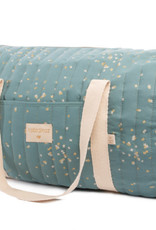 Nobodinoz Sac week-end New York • gold confetti magic green