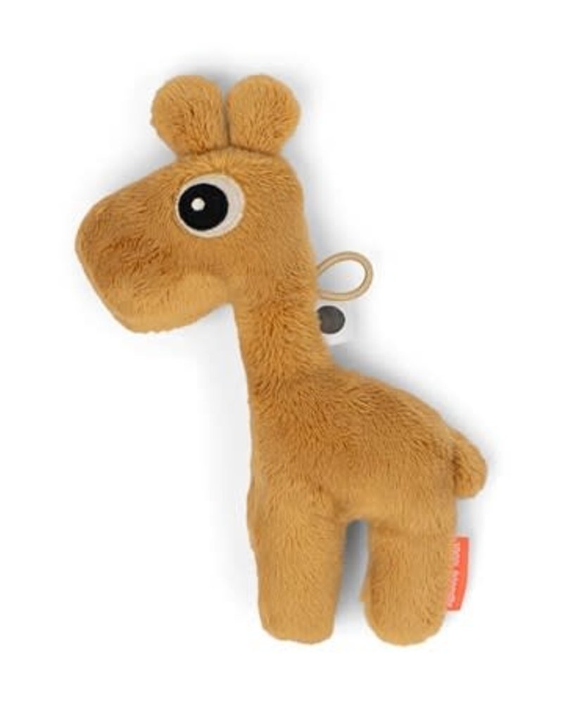 Done by Deer Tiny sensory rattle Raffi Mustard