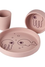 Done by Deer Silicone dinner set Sea Friends Powder