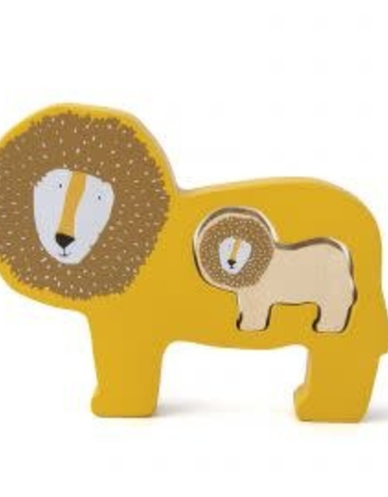 Trixie Houten babypuzzel - Mr. Lion