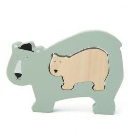 Trixie Houten babypuzzel - Mr. Polar Bear