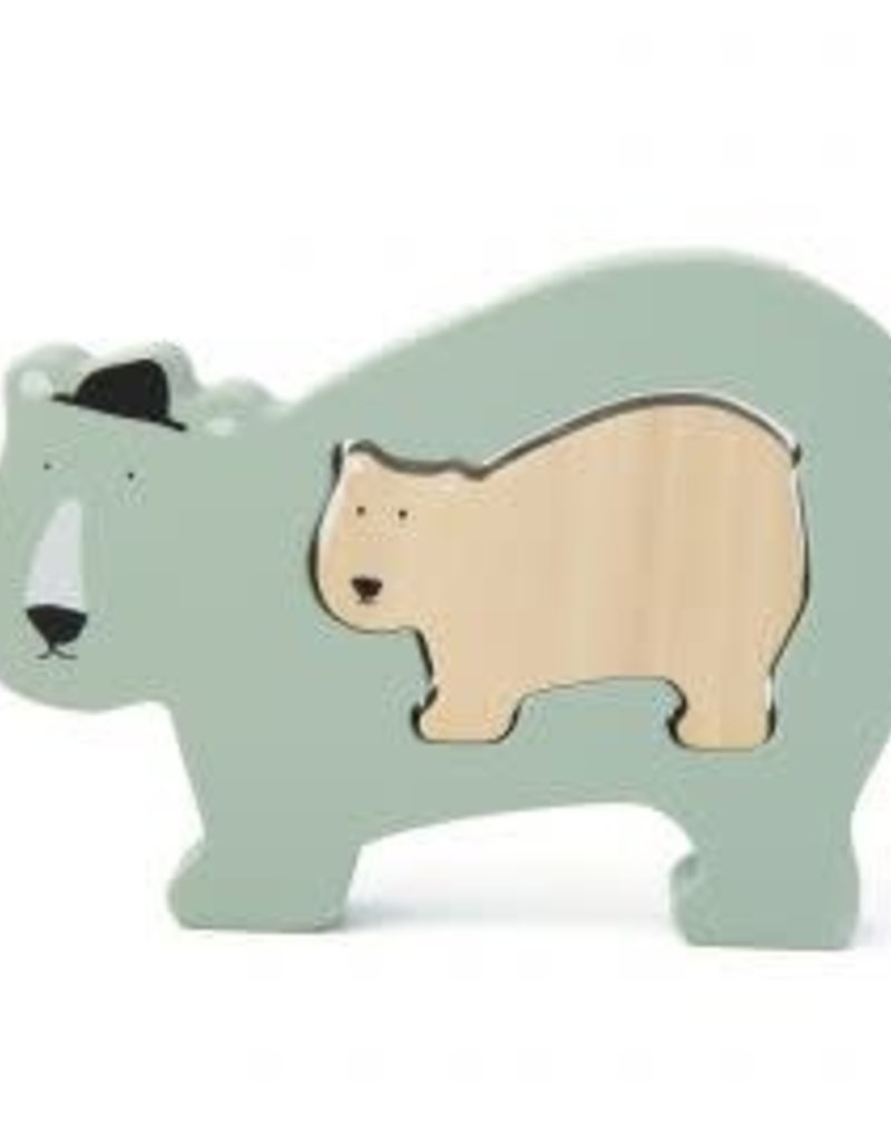 Trixie Houten babypuzzel - Mr. Polar Bear