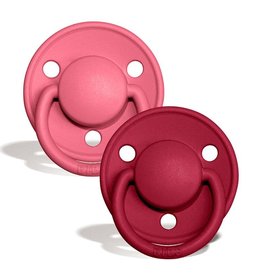 BIBS BIBS De Lux 2 PACK Coral/Ruby