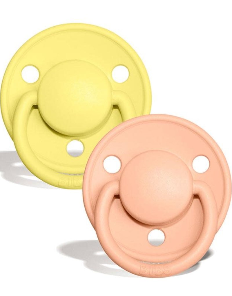 BIBS BIBS De Lux 2 PACK Sunshine/Peach Sunset