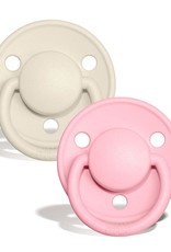 BIBS BIBS De Lux 2 PACK Ivory/Baby Pink