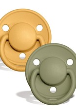 BIBS BIBS De Lux 2 PACK Honey Bee/Olive