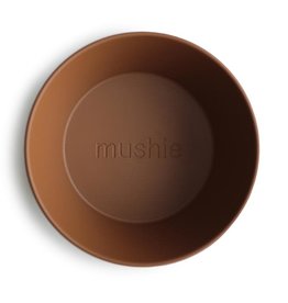 Mushie Round Dinnerware Bowl, Set of 2 (Caramel)