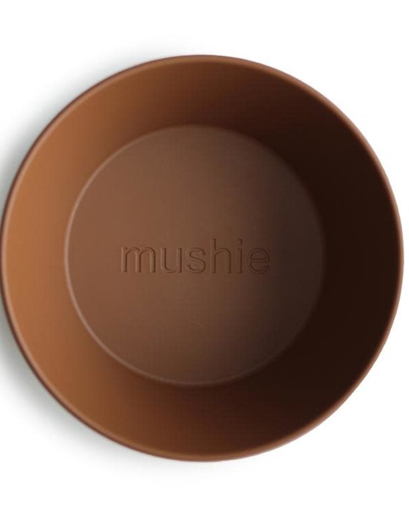 Mushie Round Dinnerware Bowl, Set of 2 (Caramel)