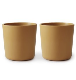 Mushie Dinnerware Cup, Set of 2 (Mustard)