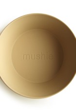 Mushie Round Dinnerware Bowl, Set of 2 (Mustard)