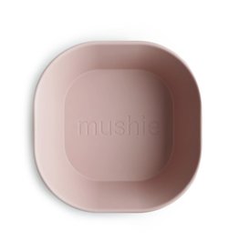 Mushie Square Dinnerware Bowl, Set of 2 (Blush)