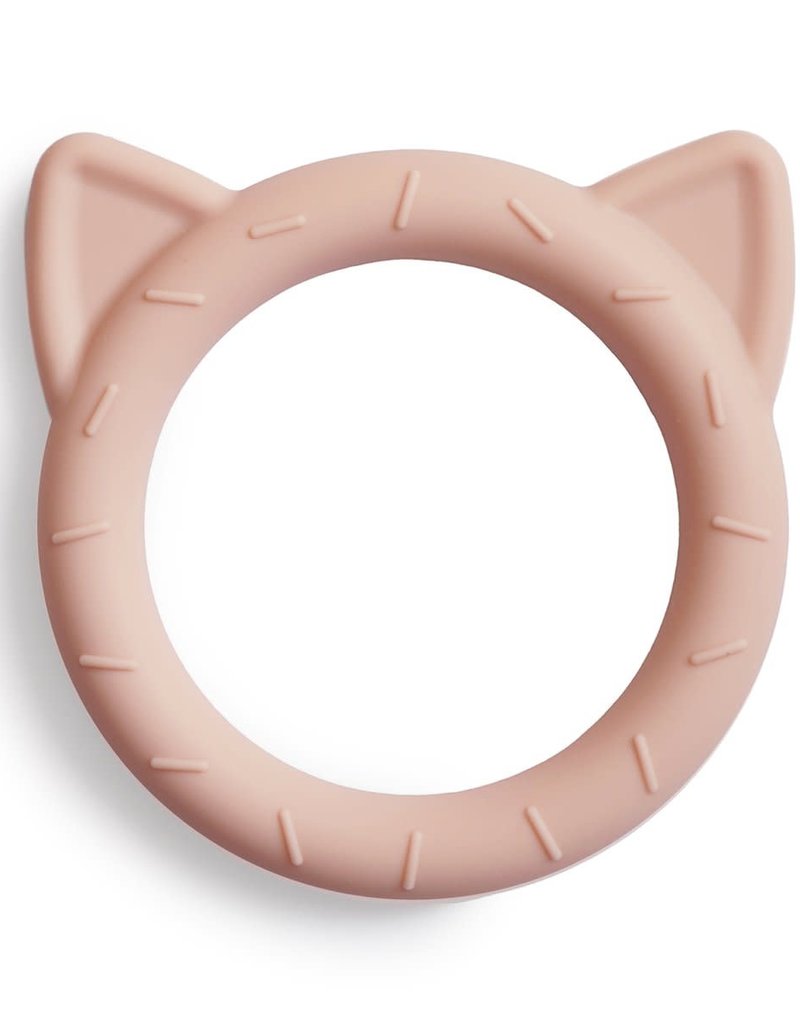 Mushie Cat Teether (Blush)