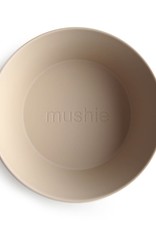 Mushie Round Dinnerware Bowl, Set of 2 (Vanilla)