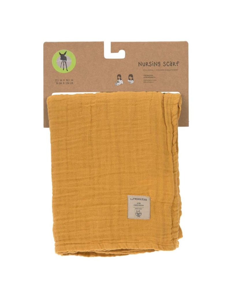 Lässig Muslin Nursing Scarf mustard