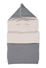 Koeka Koeka - Baby Voetenzak Oslo (3-puntsgordel) - Steel grey/pebble - One size