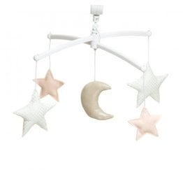 Pouce et Lina NUDE SILVER MOON AND STARS MOBILE