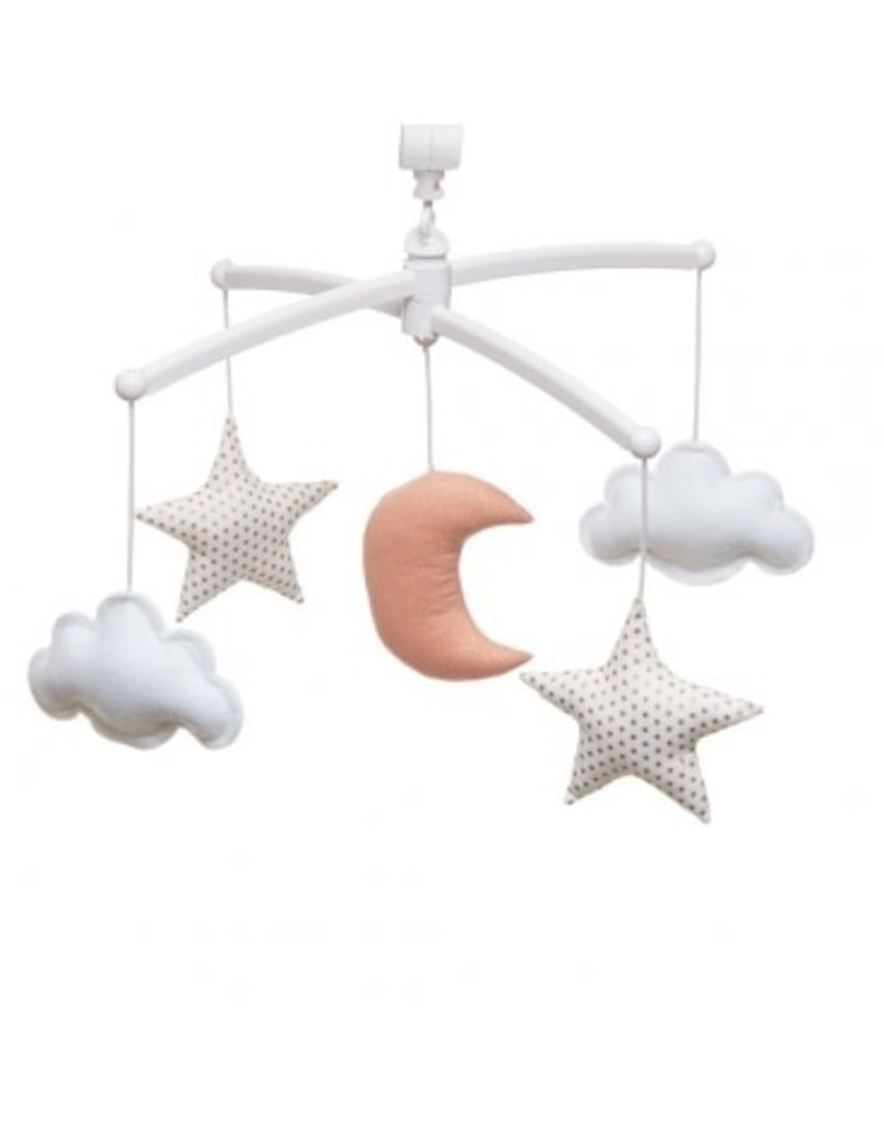 Pouce et Lina PINK GOLD MOON AND STARS MOBILE