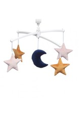 Pouce et Lina PEACOCK BLUE MOON AND STARS MOBILE